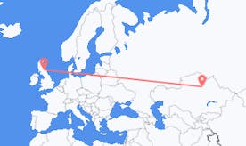 Flyg från Kazakstan till Skottland