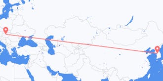 Voli dalla Corea del Sud all'Ungheria