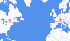 Flyrejser fra Kingston, Canada til Torino, Italien
