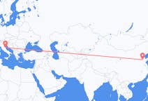 Flyrejser fra Jinan, Kina til Ancona, Italien