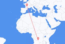 Flyg från Dundo, Angola till Brive-la-gaillarde, Frankrike