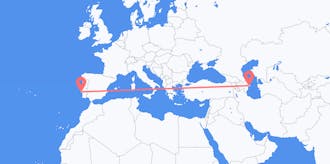 Flyrejser fra Aserbajdsjan til Portugal