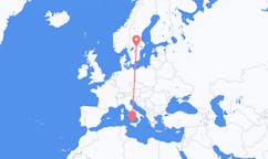 Flyreiser fra Palermo, Italia til Örebro, Sverige