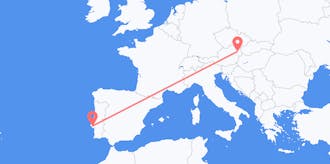 Flyreiser fra Portugal til Østerrike