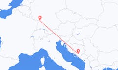 Flyg från Karlsruhe till Mostar