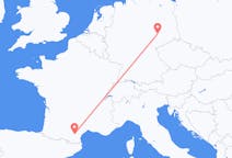 Voos de Carcassona, França para Lípsia, Alemanha