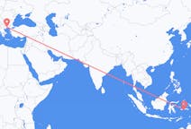 인도네시아 암본, 말루쿠에서 출발해 그리스 카발라현으로(으)로 가는 항공편
