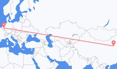 Flug frá Shijiazhuang, Kína til Maastricht, Hollandi