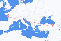 Loty z La Rochelle, Francja do Erzincan, Turcja
