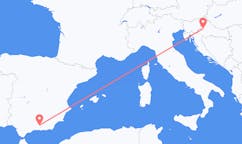 Lennot Granadasta Zagrebiin