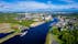 Oulu Finland Aerial landscape photo.