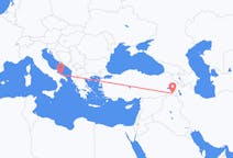 Lennot Hakkarista, Turkki Bariin, Italia