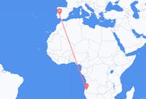 Flyg från Lubango, Angola till Badajoz, Spanien