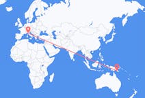 Flyrejser fra Port Moresby til Pisa