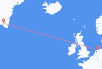 Flyreiser fra Narsarsuaq, Grønland til Groningen, Nederland