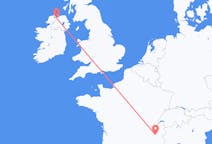 Lennot Derryltä, Pohjois-Irlanti Grenobleen, Ranska