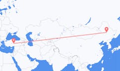 Lennot Daqingista, Kiina Kayserille, Turkki