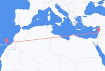 从贝鲁特飞往兰萨罗特岛的航班