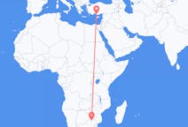 Flyg från Polokwane, Limpopo, Sydafrika till Gazipaşa, Turkiet