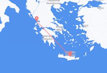 Flyreiser fra Preveza, Hellas til Iraklio, Hellas