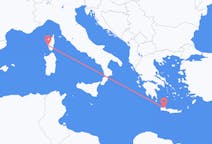 Flyrejser fra Ajaccio til Chania