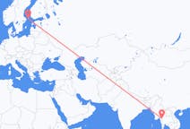 Flights from Mae Sot District to Mariehamn