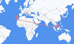 Flyrejser fra Sibu, Malaysia til Santa Cruz de Tenerife, Spanien