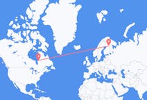 Flug frá Kuujjuarapik, Kanada til Kuusamo, Finnlandi