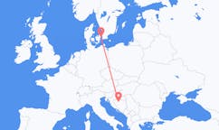 Vluchten van Banja Luka naar Kopenhagen