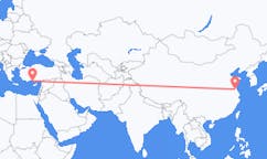 Lennot Yanchengistä, Kiina Gazipaşaan, Turkki