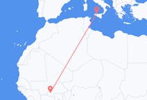 Flyreiser fra Bobo-Dioulasso, Burkina Faso til Palermo, Italia