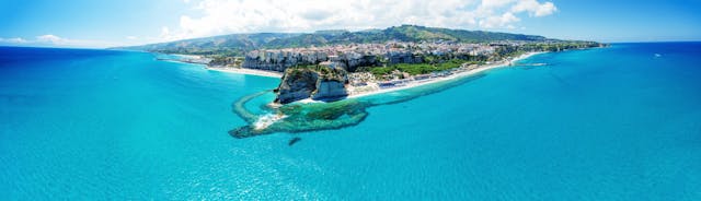 Photo of  view at the bay and port in Pizzo, Calabria, Italy.