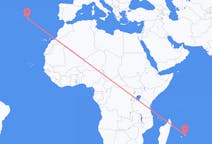 从毛里求斯主岛飞往蓬塔德尔加达的航班