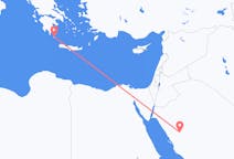 Voos de Al-`Ula, Arábia Saudita para Citera, Grécia