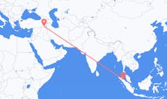 Flyreiser fra Medan, Indonesia til Hakkâri, Tyrkia