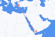 Flyg från Aden till Kos