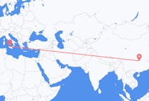 Flyreiser fra Zhangjiajie, Kina til Palermo, Italia