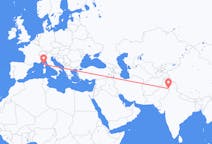 Flyrejser fra Sialkot, Pakistan til Calvi, Frankrig