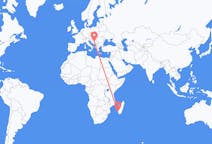 Flug frá Toliara, Madagaskar til Tuzla, Bosníu og Hersegóvínu