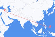 Flyrejser fra Koror, Palau til Siirt, Tyrkiet