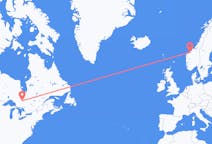 캐나다 티민스에서 출발해 노르웨이 몰데에게(으)로 가는 항공편