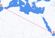 Flyreiser fra Aden, til Faro-distriktet