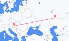 Flyreiser fra Oral, Kasakhstan til Heviz, Ungarn