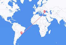 Flyreiser fra Florianópolis, Brasil til Kutahya, Tyrkia