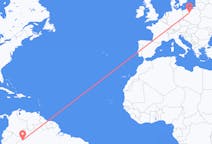 Flyg från Leticia, Amazonas, Colombia till Bydgoszcz, Polen