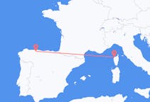 Рейсы из Кальви, Франция в Сантьяго-дель-Монте, Испания