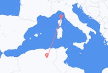 Vluchten van Biskra, Algerije naar Bastia, Vercelli, Frankrijk