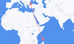 Flyreiser fra Antsiranana, Madagaskar til Kutahya, Tyrkia