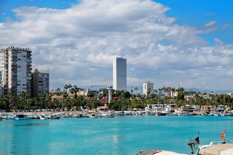 Photo of Mediterranean and Mersin city, Turkey.