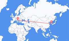 Flyrejser fra Jinju, Sydkorea til Zadar, Kroatien